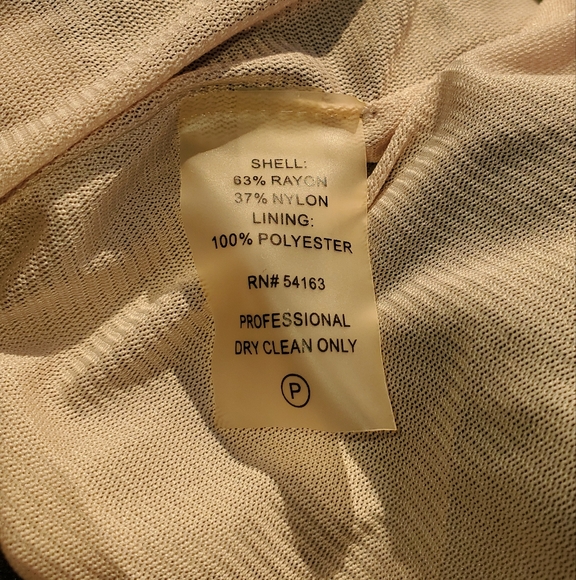 Calvin Klein Laser Cut Embroidered Bodycon Stretch Lined Boat Neck Dress Small - Picture 9 of 10